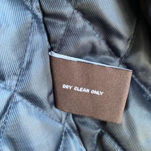 Michael Kors Field Truck Wool Jacket Coat Men's L Black Quilted Lined Minimalist - Picture 4 of 12